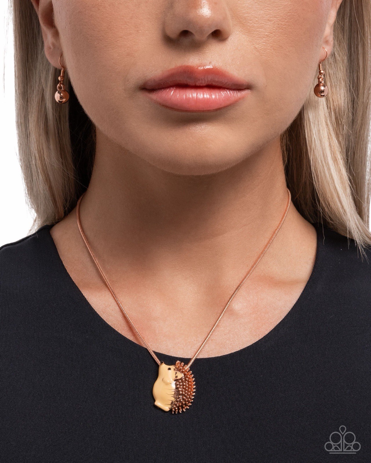 Paparazzi Jewelry Porcupine Pizzaz Necklace Copper W/Multi Colors New