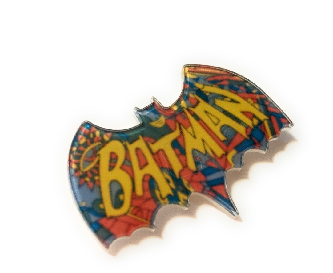 1960s Classic Batman Acrylic Pin Badge – Cosplay Retro adam west collectible USA
