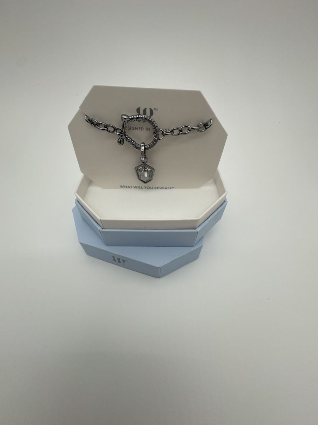 Bomb Party NK51912 More Like Neck-Yess Hematite Plated Cubic Zirconia Necklace