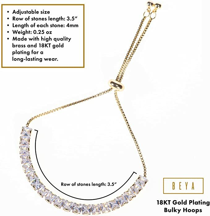 TENNIS BRACELET FOR WOMEN LUXURIOUS CUBIC ZIRCONIA BRACELET WITH UNIVERSAL SIZE
