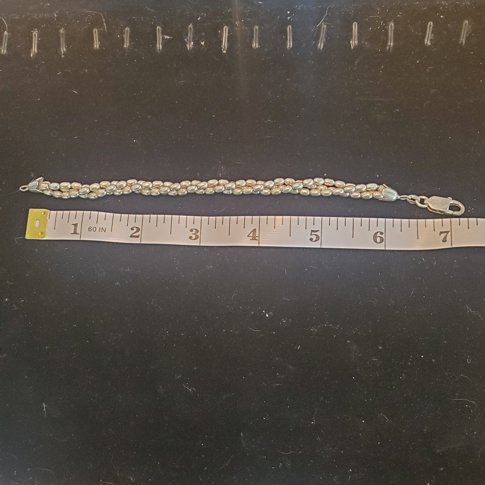 7in 925 Sterling Silver 16.30g Braided Rope Bracelet 5mm Made In Italy