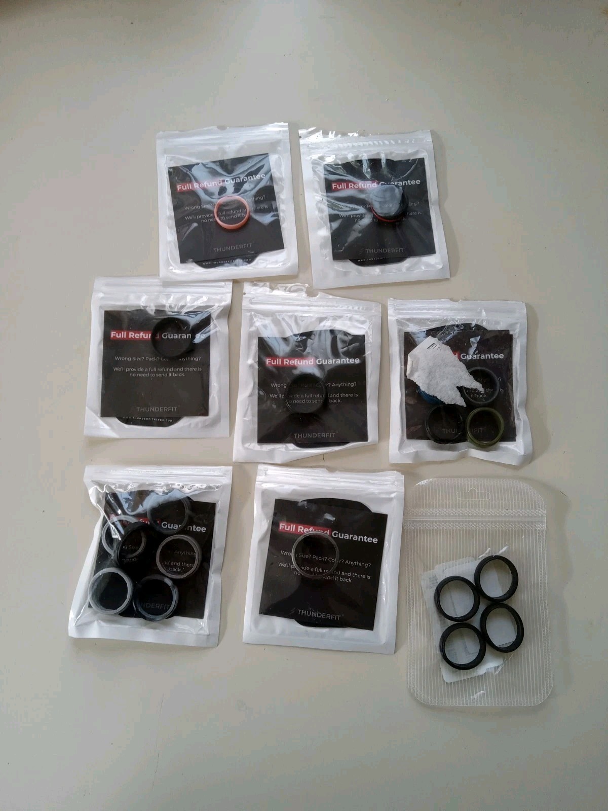 Lot Of ThunderFit Rings Various Sizes OPEN PACKAGE SEE PHOTOS