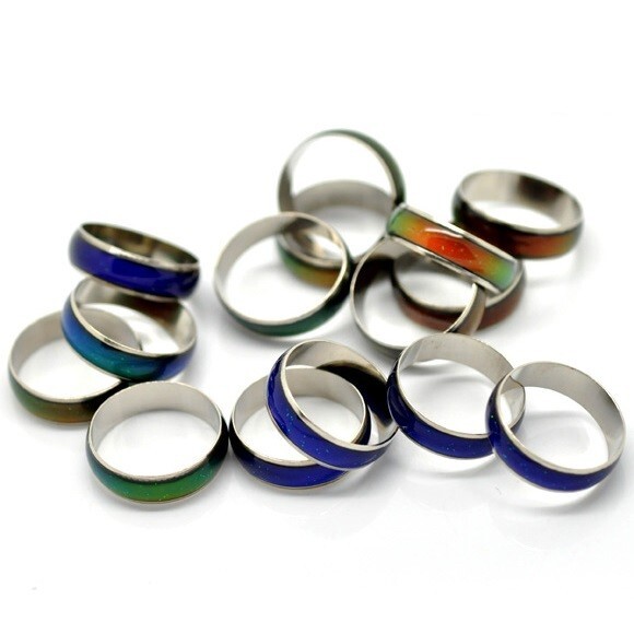 Wholesale Lot 20 Mixed Size Mood Bands Rings BRAND NEW