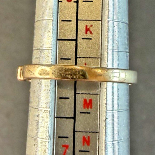 RI Stamped Gold Tone Sterling Silver 925 Ring Size 6