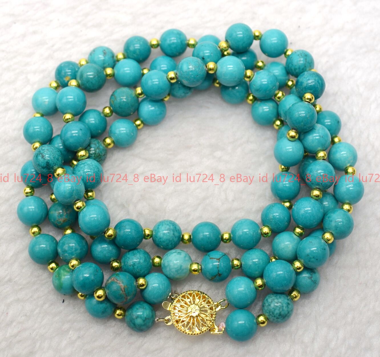 2 Rows 6/8/10/12mm Round Multicolor Jade Natural Gemstone Beads Necklace 18-19″