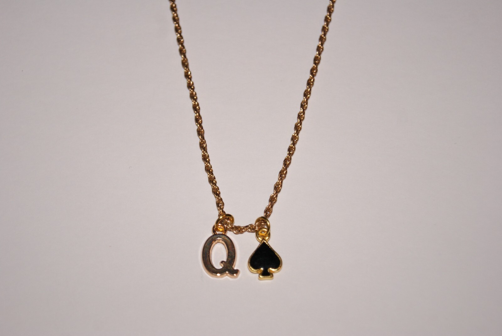 Hotwife Queen Of Spades QOS Cuckold Gold Plated Necklace Lifestyle Jewellery