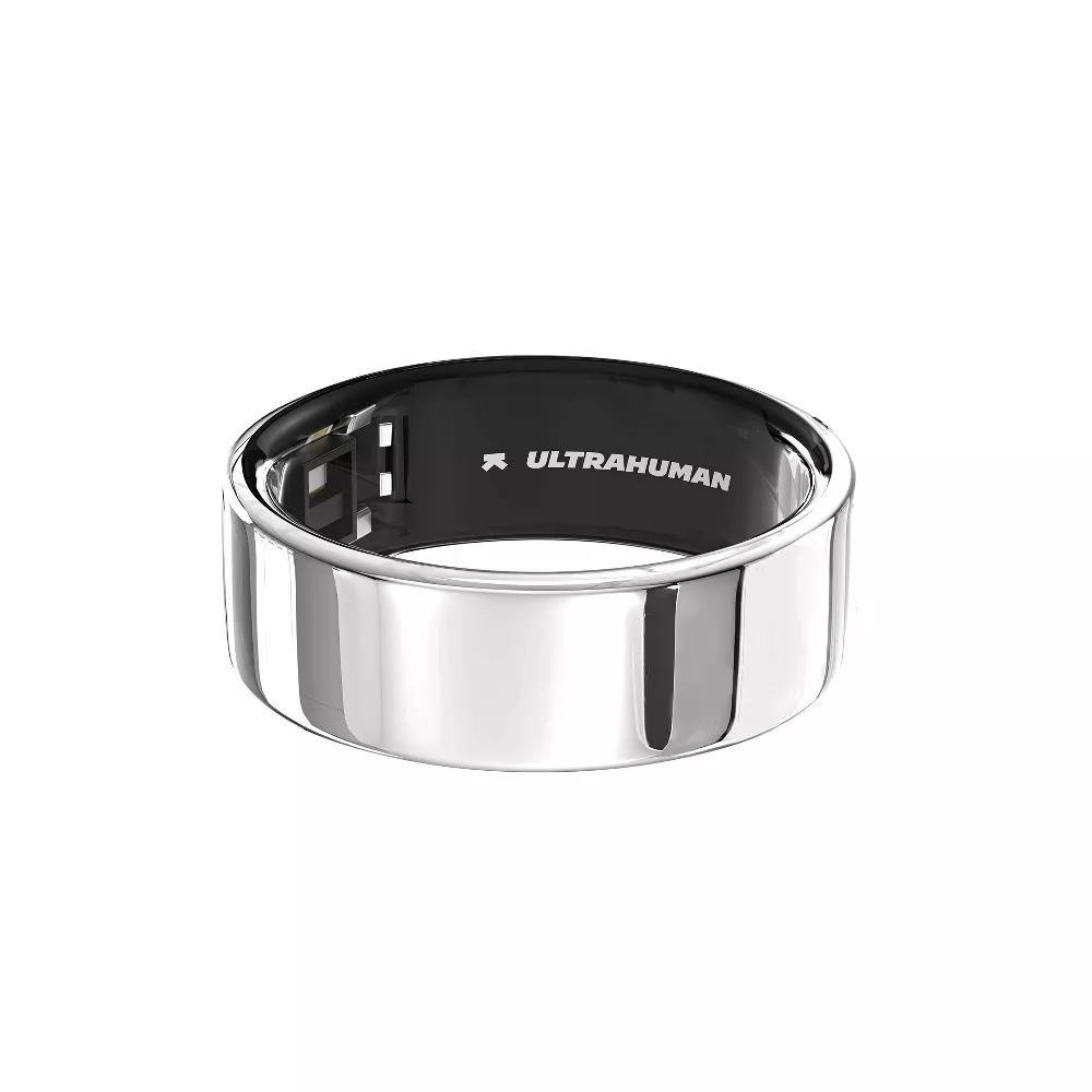 Ultrahuman Ring AIR Size 8 Space Silver Smart Health Fitness Tracker Excellent