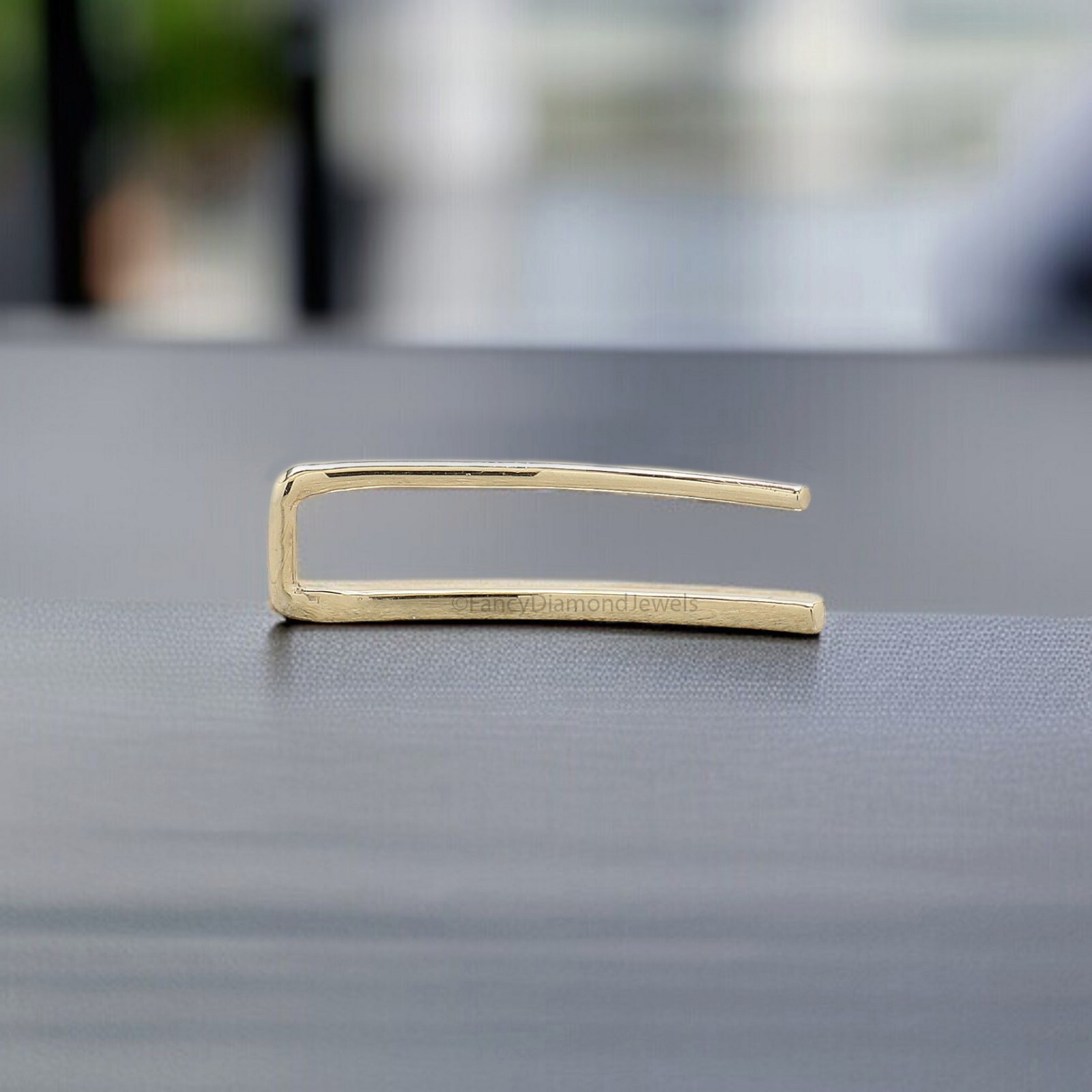 20 mm Dainty Long Ear Climbers Ear Crawler Bar Ear Climber Silver Sweep Ear Pin