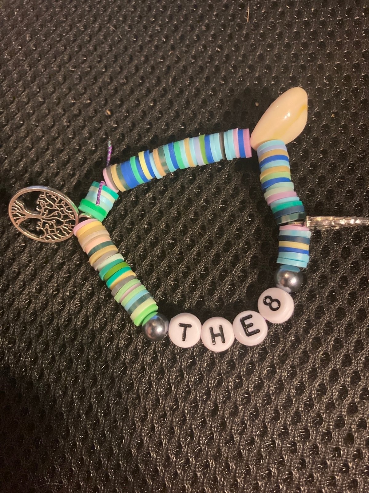 The8 SEVENTEEN Bracelet – 7.5 in – Blue, Purple, Yellow & Green –