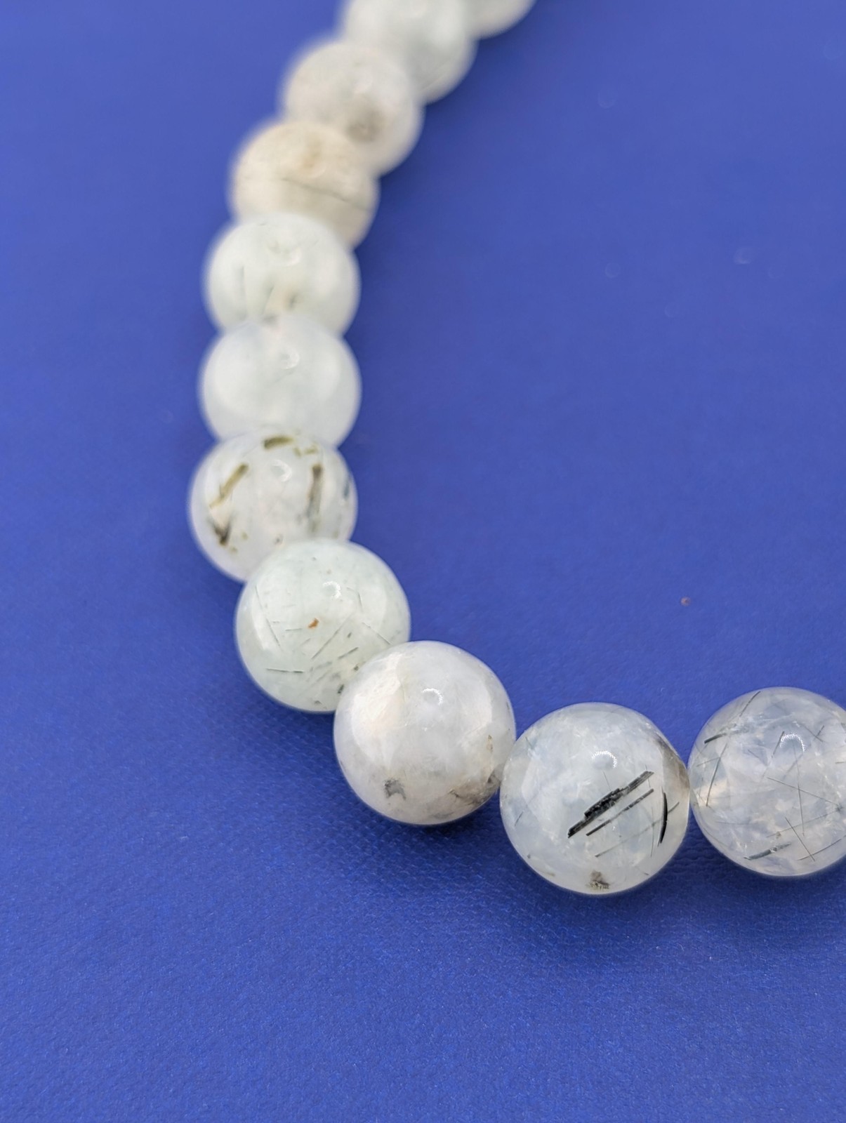 SS Rutilated Prehnite with Epidote and Tourmaline (schorl) – 120.3g