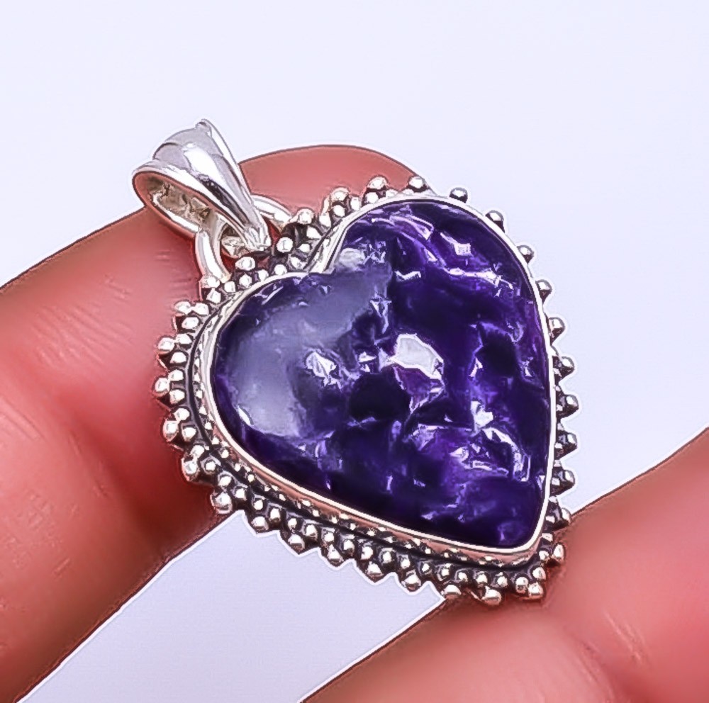 Lepidolite – San Diego Gemstone 925 Sterling Silver Pendant 1.37″ P_9359_148_31