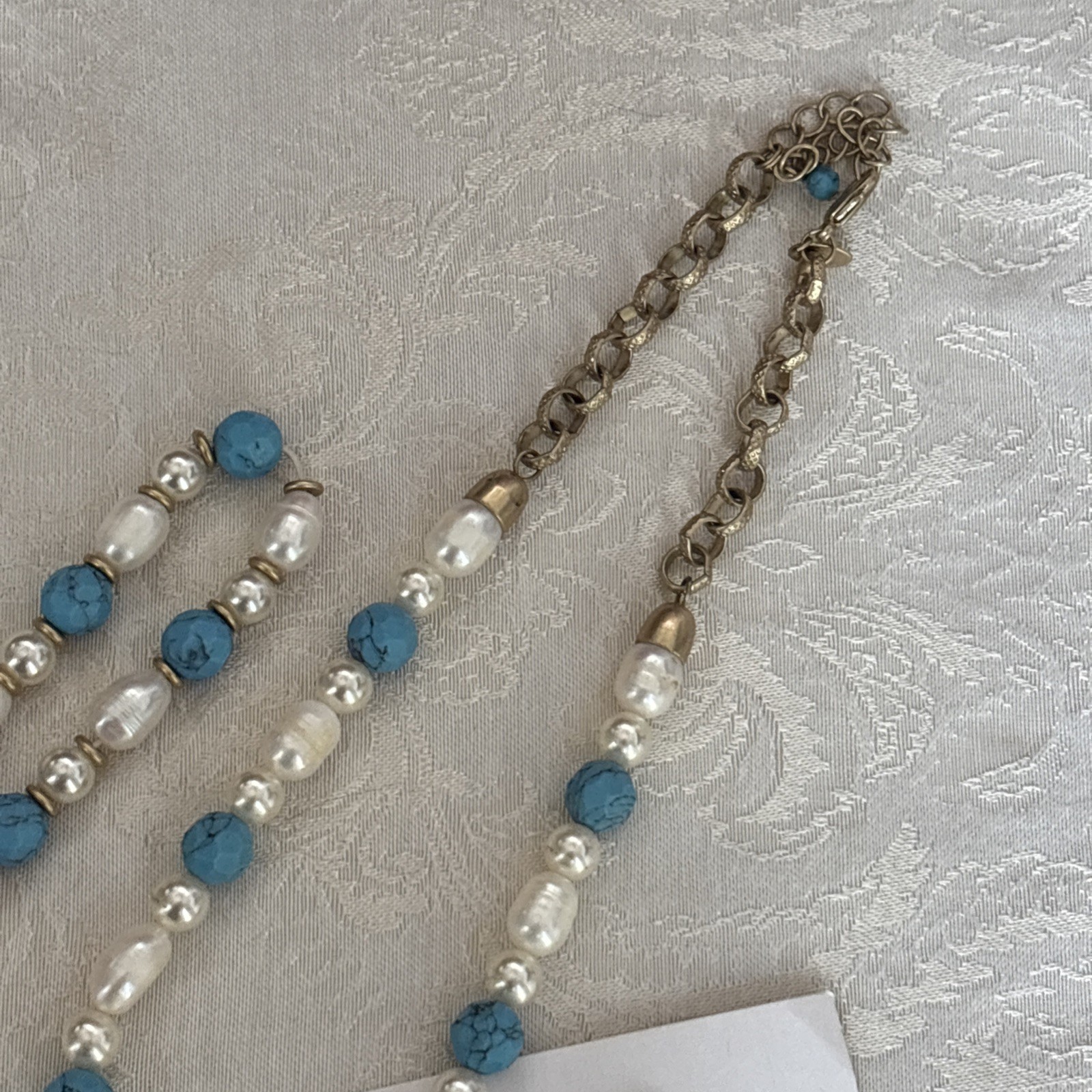 Lia Sophia Kiam Family Necklace & Earrings & Bonus Bracelet Freshwater Pearl