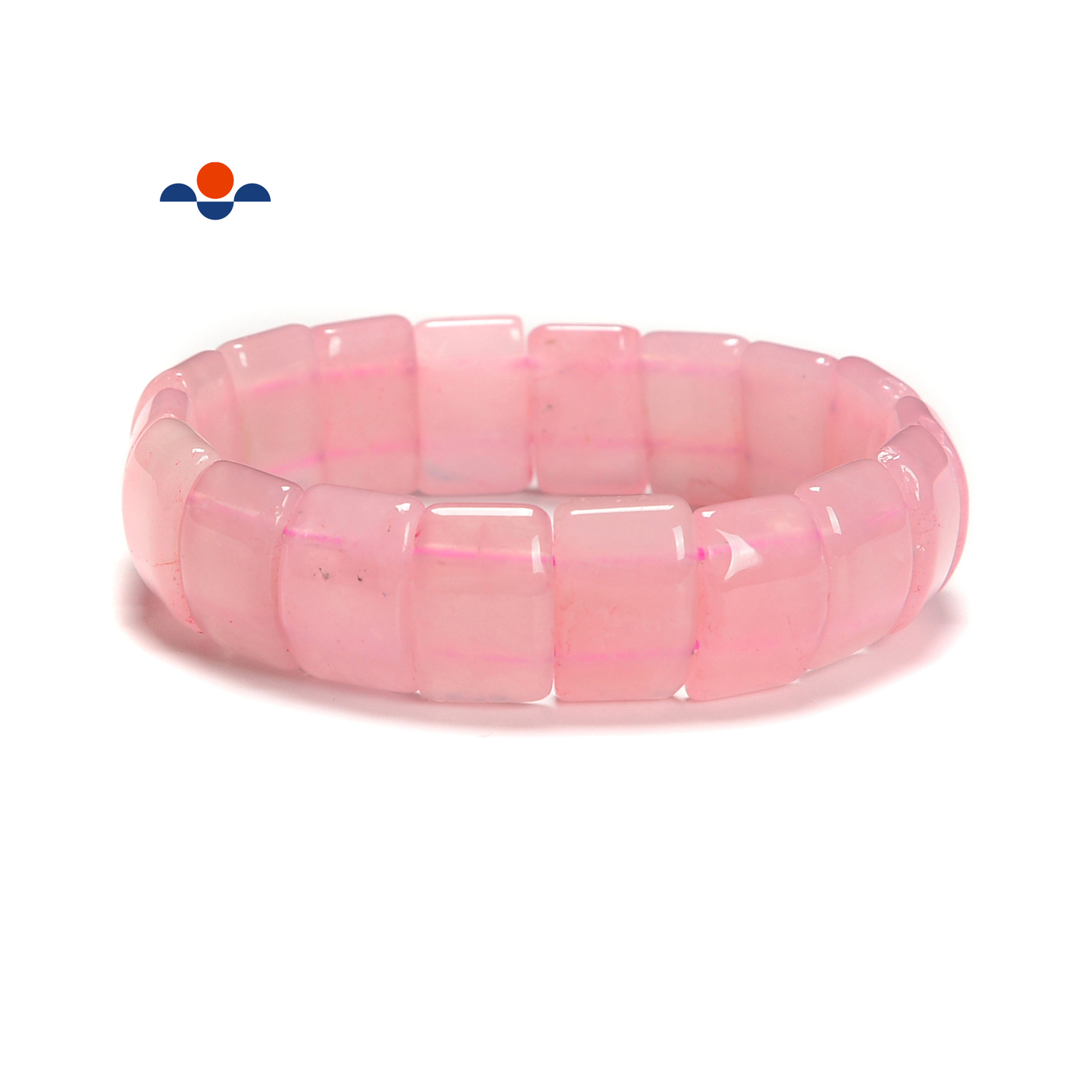 Rose Quartz Double Drill Bracelet Size Approx 11x15mm Length 7.5″ (11x15mm)
