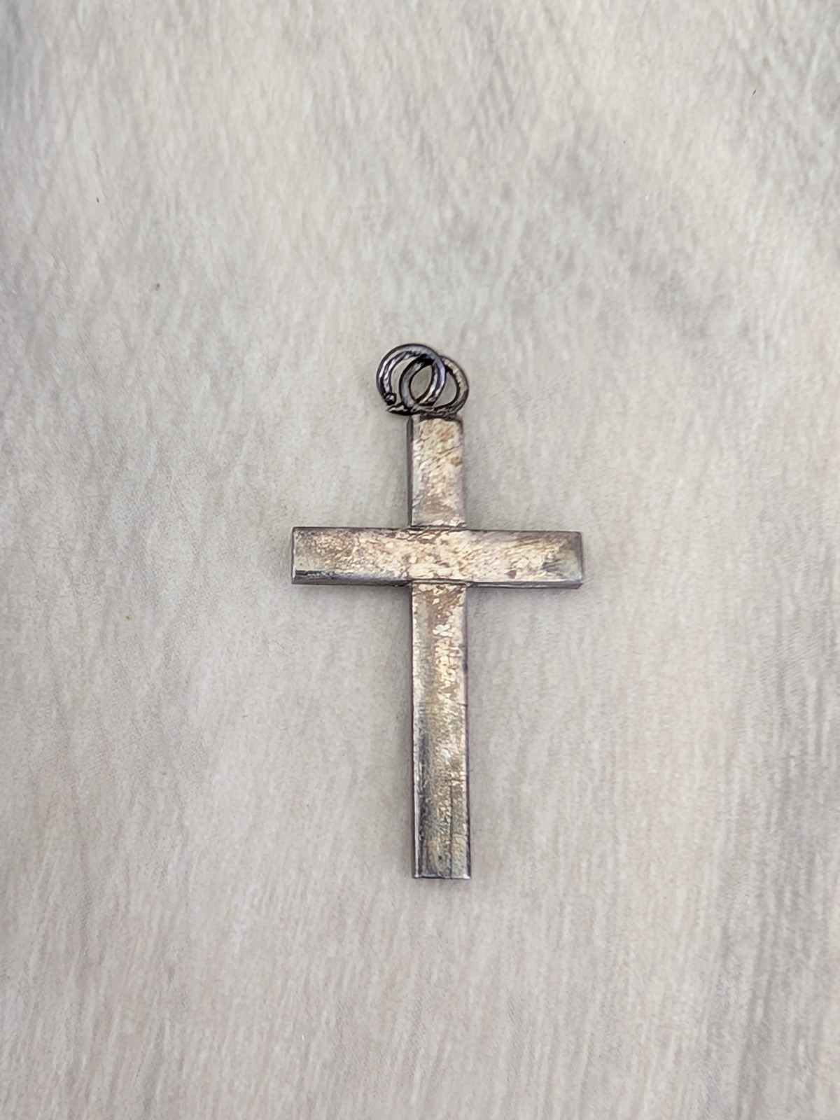 Cross Pendant Necklace 925 Sterling Silver Jesus Used Please Refer To The Pictur