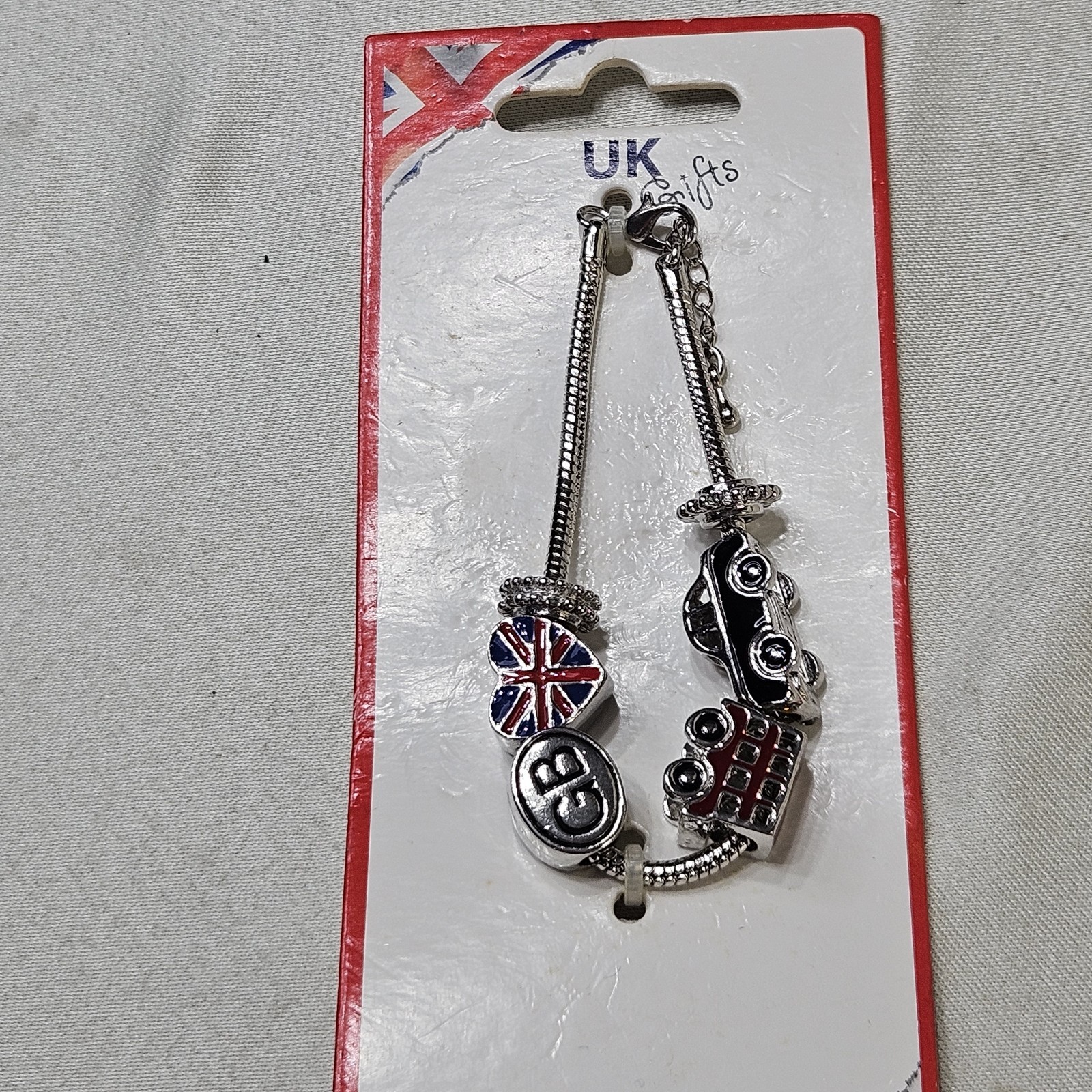 NEW Disney United Kingdom Theme Park Charm Bracelets Lot Of 3