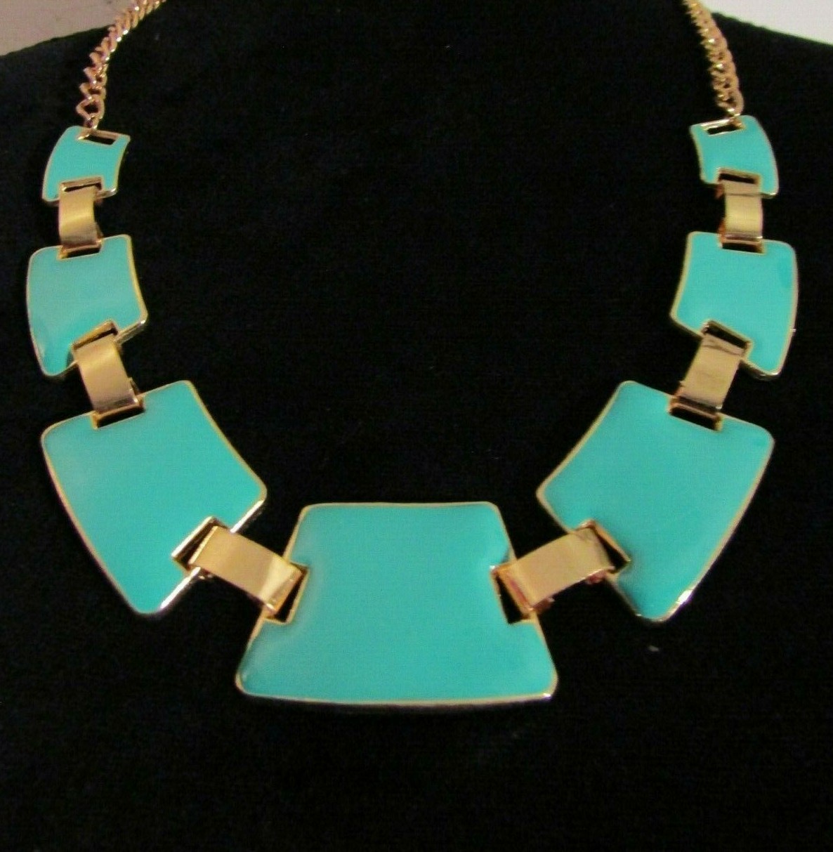 Fashion Women’s Jewelry Bib Chain Chunky Crystal Statement Pendent Necklace