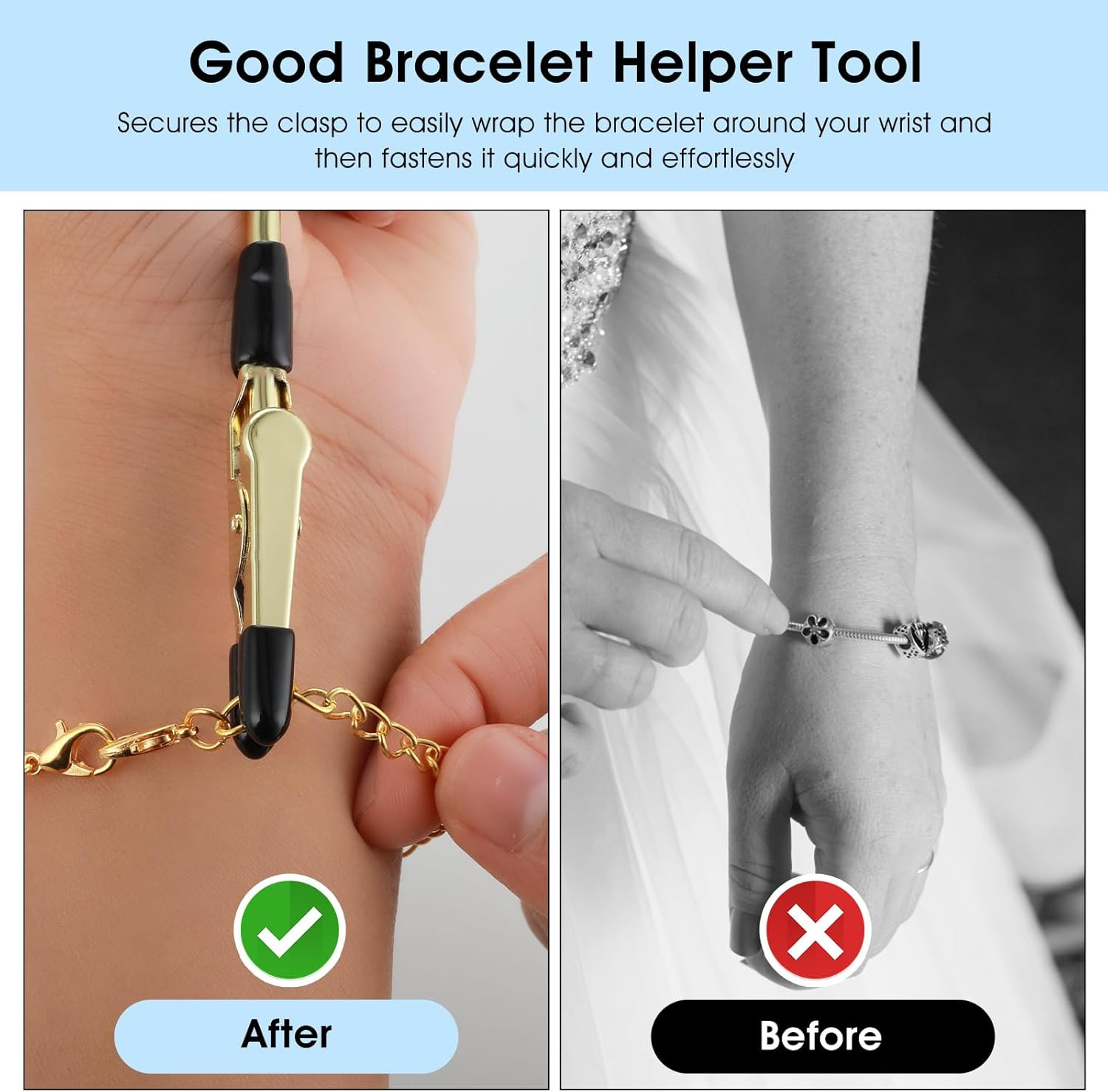 3Pcs Bracelet Helper – Fastener Jewelry Assistance Tool for Bracelet, Necklac…