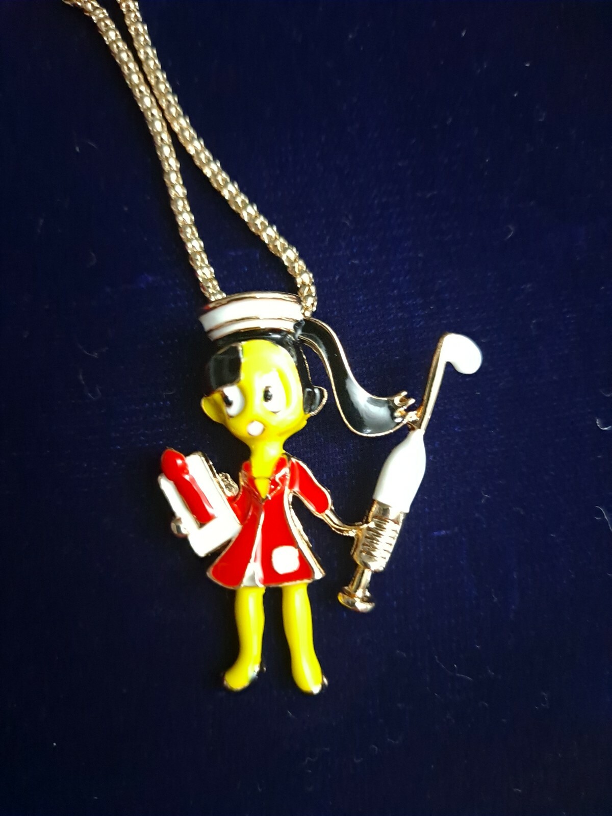 New enamel nurse pendant necklace