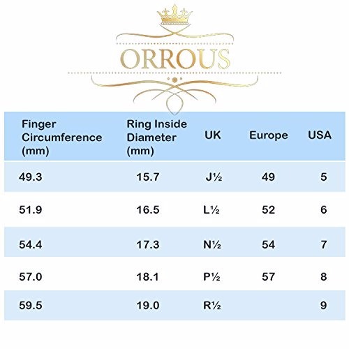 18k White Gold Plated Cubic Zirconia “Love” Ring by Orrous & Co. New
