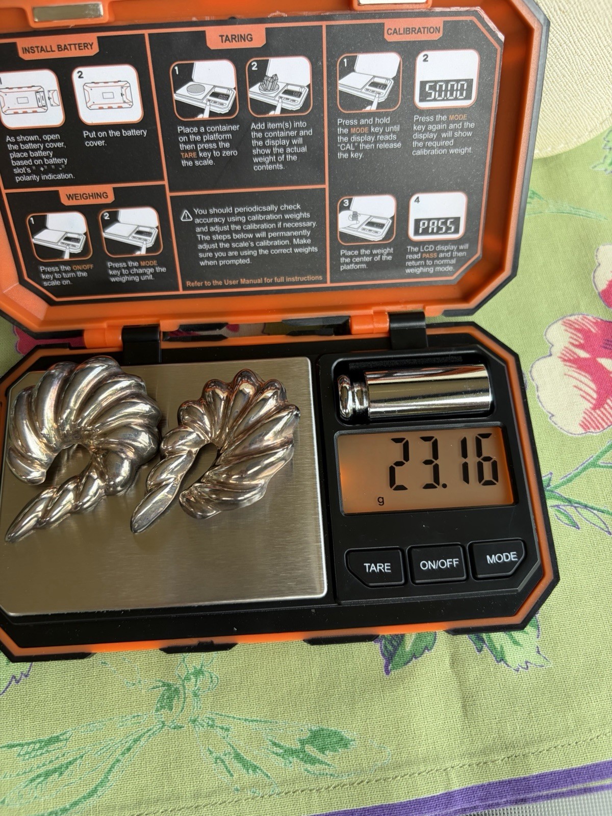 Vintage Taxco Mexico 925 Silver Clip On Earrings Sculptural Nautilus Swirl 23 G