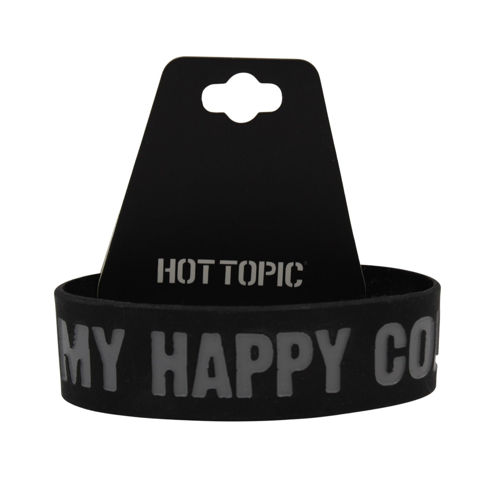“BLACK IS MY HAPPY COLOR” Silicone Wristband from Hot Topic #B2207