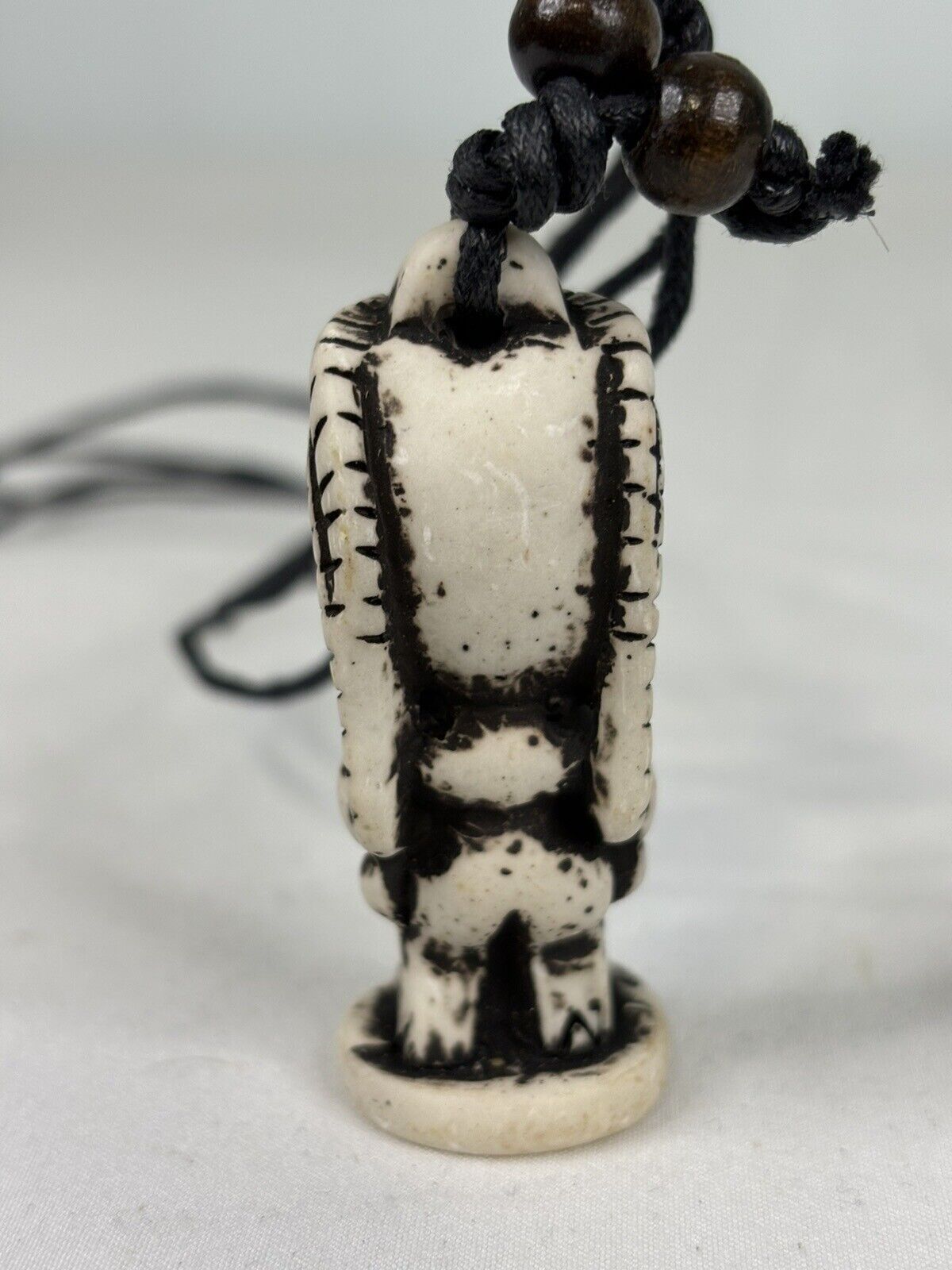 Tiki Necklace Pendent Adjustable Cord Resin Tiki God/Idol Guy Hawaiian Surfer 1