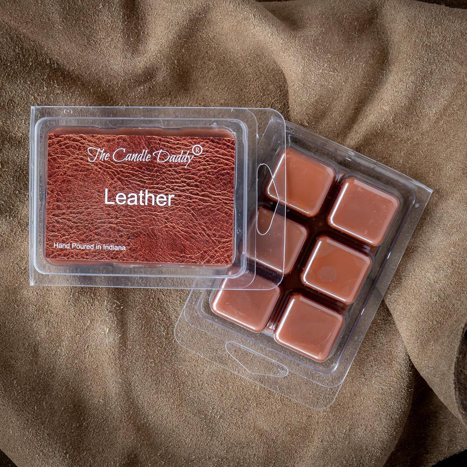 Leather – Maximum Scented Wax Cubes/Melts- 5 Packs -10 Ounces Total- 30 Cubes