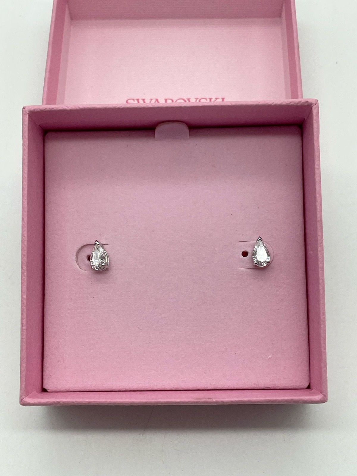 Swarovski Attract Pear Jewelry Collection, Rhodium Finish, Clear Crystals