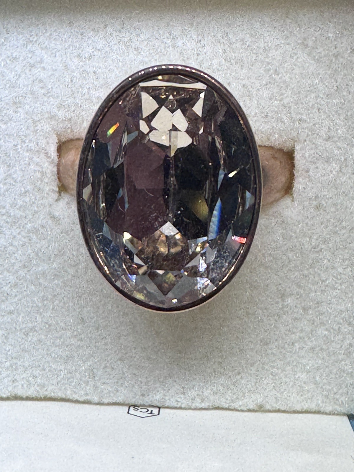 Touchstone Crystal By Swavorski: Blush Ring Size 7 R3196-7