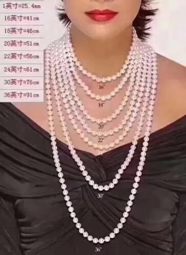 Best selling 7-8mmpink AAA akoyaJapanese pearl necklace 16/36inch 14k gold clasp