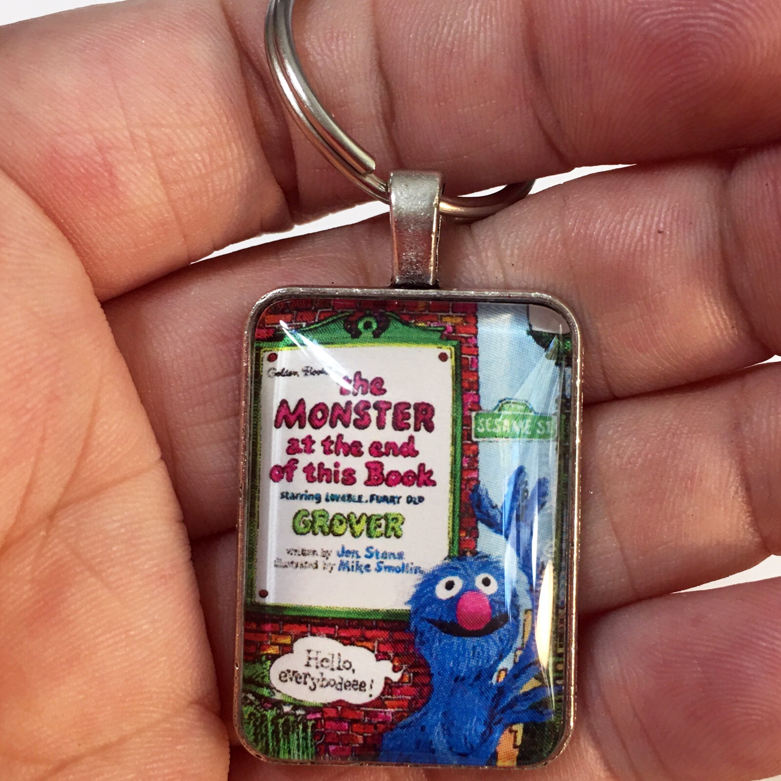 The Monster at the End of This Book Handmade in USA Necklace of Keychain