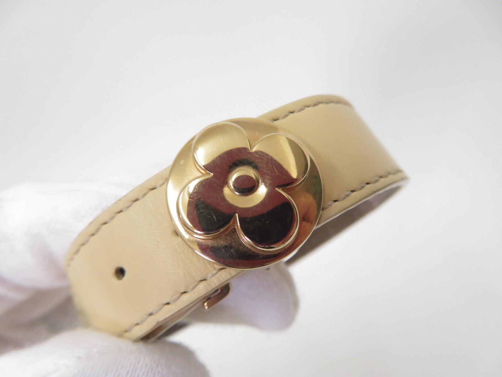 Authentic Louis Vuitton Monogram Vernis Good Luck Bracelet F#51376