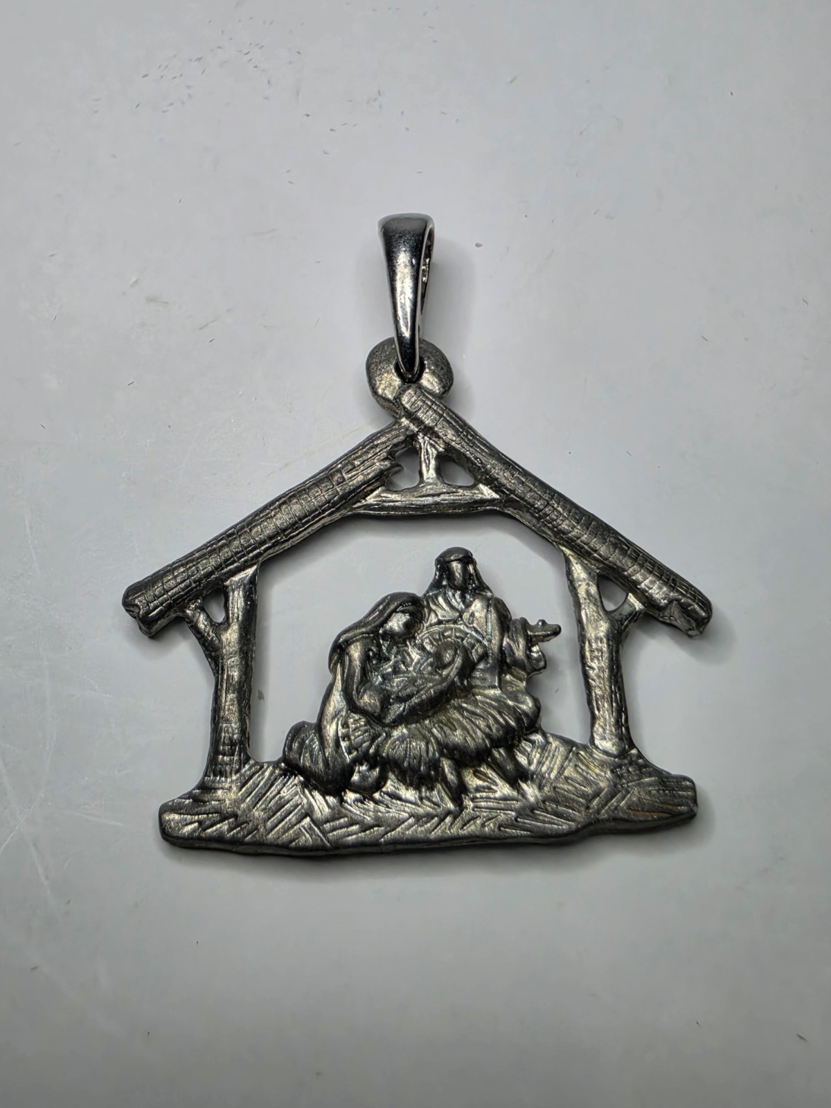 Handmade Nativity Pendant – Religious Jewelry
