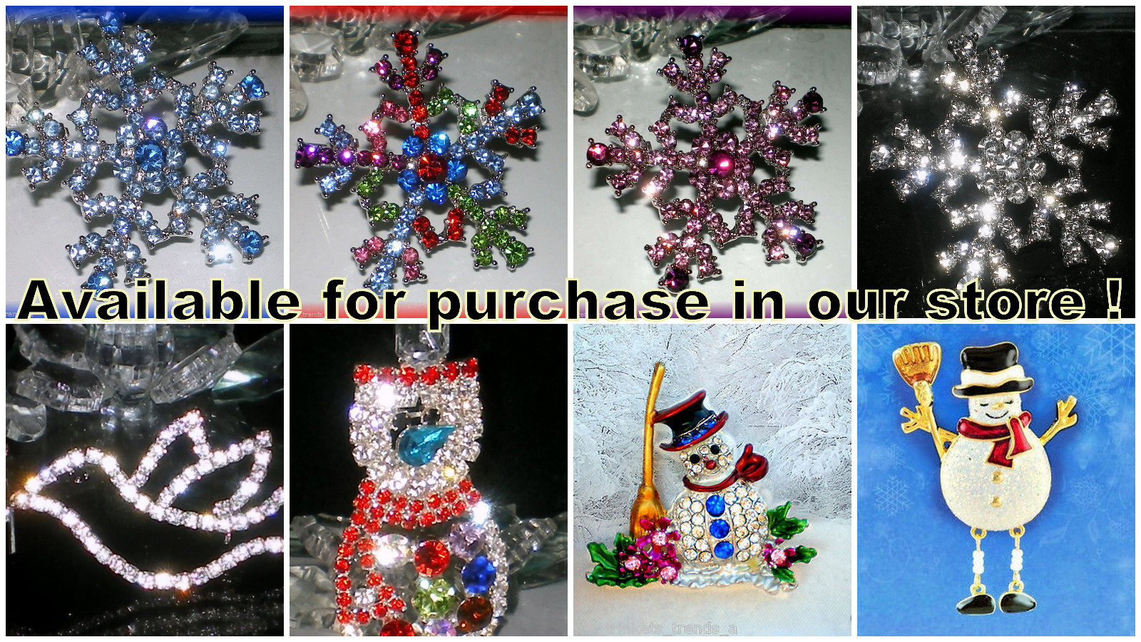FROSTY THE SNOWMAN BLUE RHINESTONE & ENAMEL WINTER CHRISTMAS SILVER PIN BROOCH