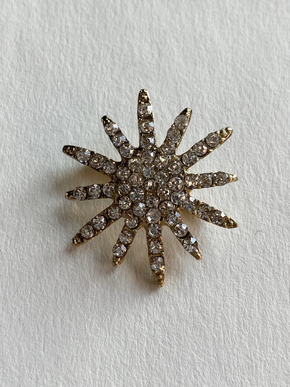 Rhinestone Star Burst Starburst Pendant ONLY for Wide Band Choker Necklace
