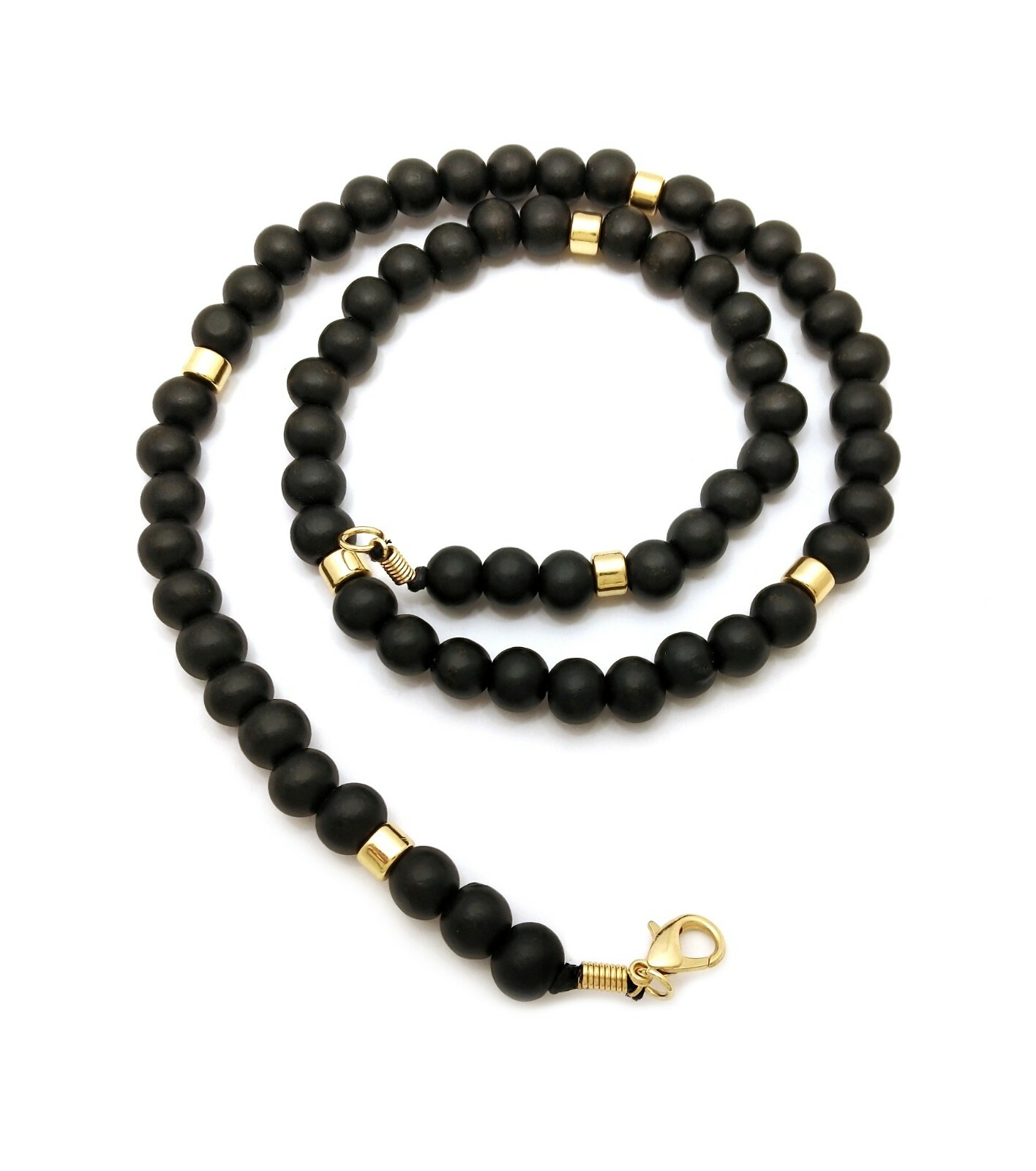 New 10mm/18″,20″ or 24″ Wooden Bead Lobster Clasp Chain Fashion Necklace XC544