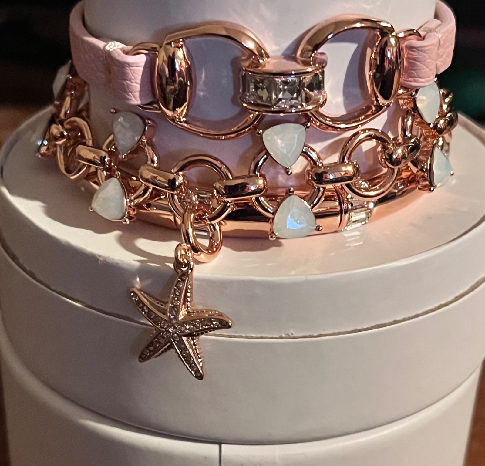 Bomb Party Rosewater Reef on Rose Gold Summer Stacks Starfish