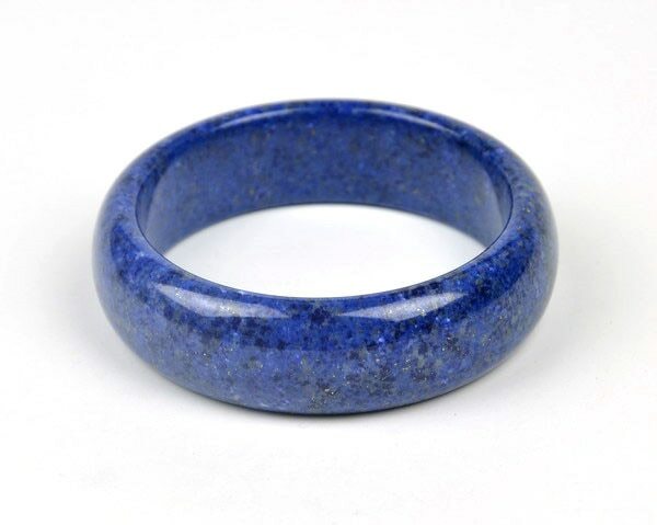 60.5mm Rare Natural Lapis Lazuli Gemstone Bangle Bracelet