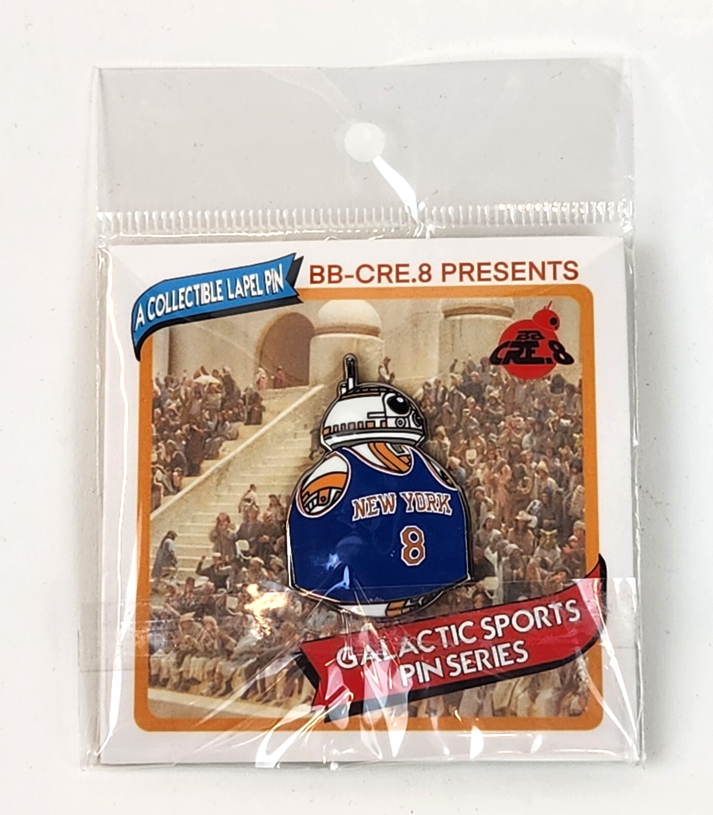 BB-CRE.8 Galactic Sports Pin Series Hat Lapel Enamel Pin BBCRE8 BB8