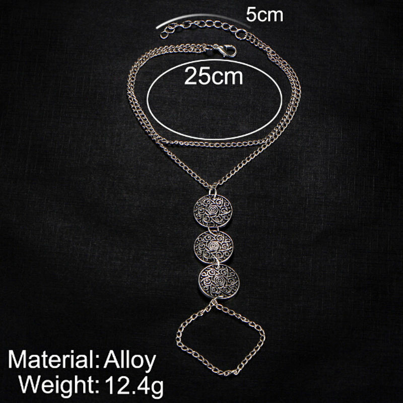 Vintage Style Boho 925 Sterling Silver 8 – 10″ Beach Sandal Anklet Foot Bracelet