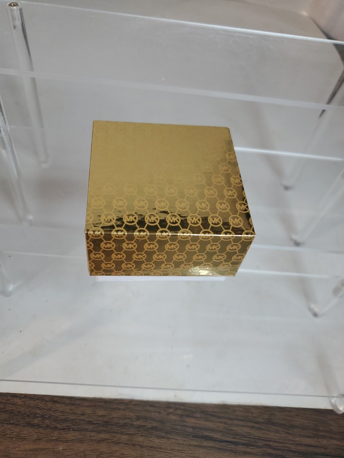 NWT Michael Kors Gold-Tone Logo Pave Stud Earrings MKJX7324921