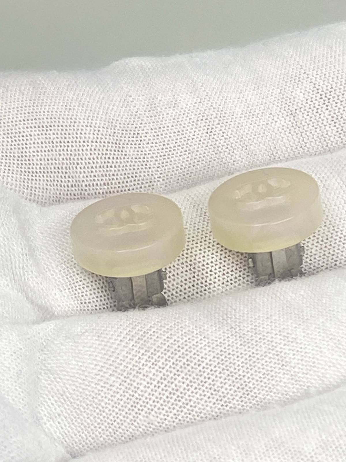 Chanel CC clip On Earrings