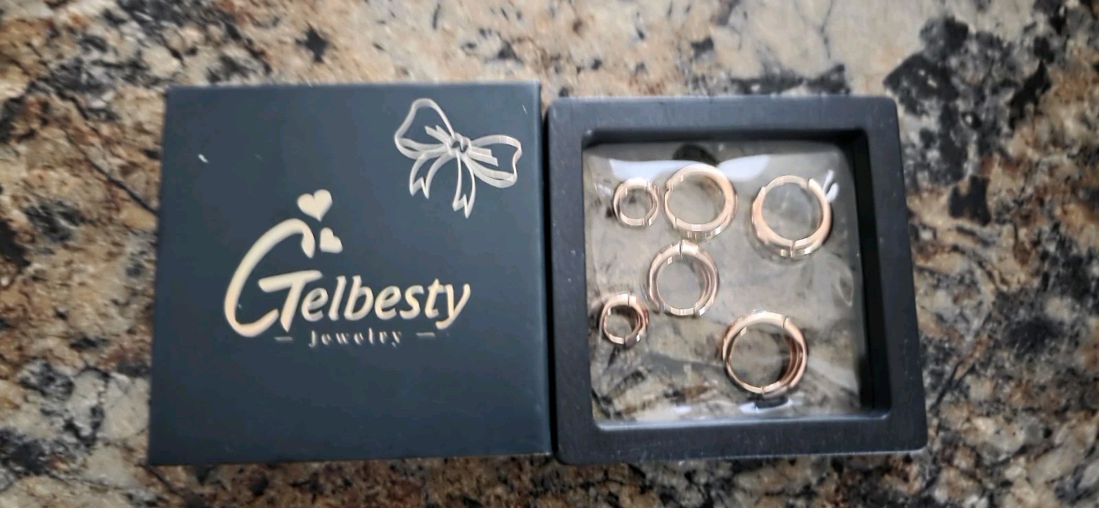 Gelbesty Earrings Set of 3 (Might Be 14k Gold Plated – See Screenshot In Images)