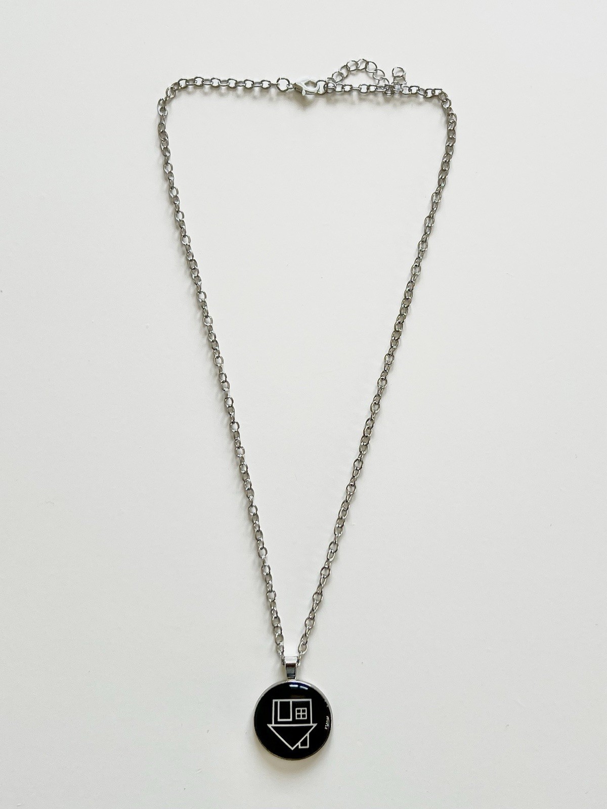 The Neighbourhood Themed Upside Down House Silver Necklace NBHD Unisex Jewellery