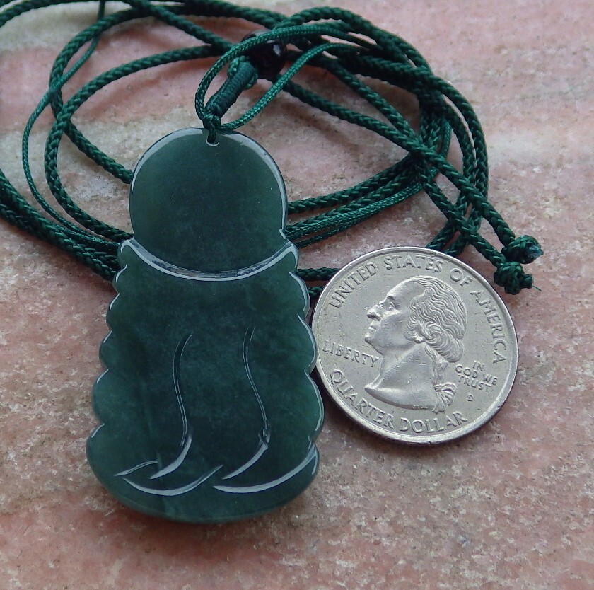 Video Certified Natural A Jade jadeite Pendant Guanyin Kwan yin 观音 108426 TS