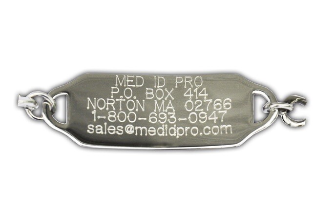 Medical Alert ID Bracelet -FREE ID Wallet Card,Engraving -Men’s Women’s USA