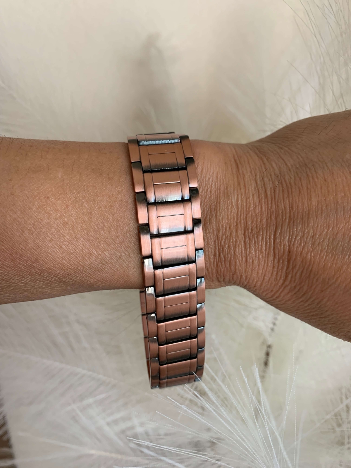 Large Copper Magnetic Bracelet 4 Element Men Balance Energy Power Arthritis Pain