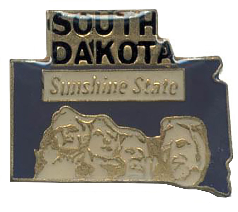 State of South Dakota Bike Motorcycle Hat Cap Lapel Pin HP4600