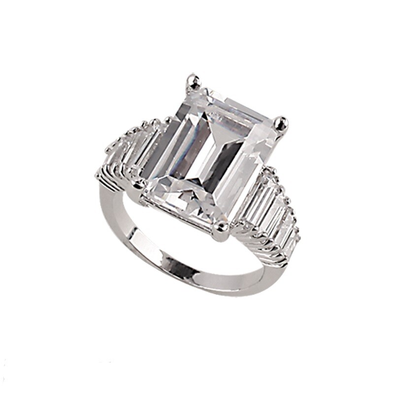 Park Lane “MARRY ME” Ring Genuine CZ’s w/ Baguettes Stunning! Size 9 Reg. $152