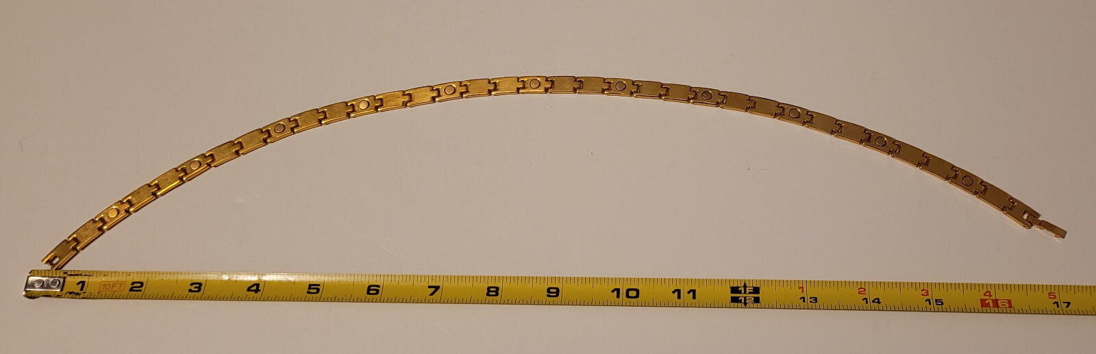 Gold Silver Two Tone Necklace 17″